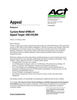 Appeal E-Mail: Act@Act-Intl.Org