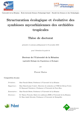 Structuration Écologique Et Évolutive Des Symbioses Mycorhiziennes Des