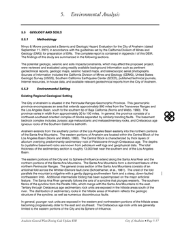 5.5 Geology and Soils