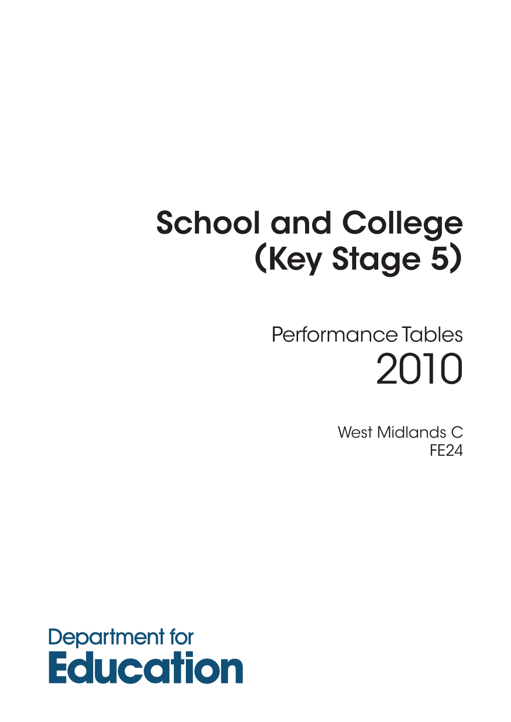 School and College (Key Stage 5)