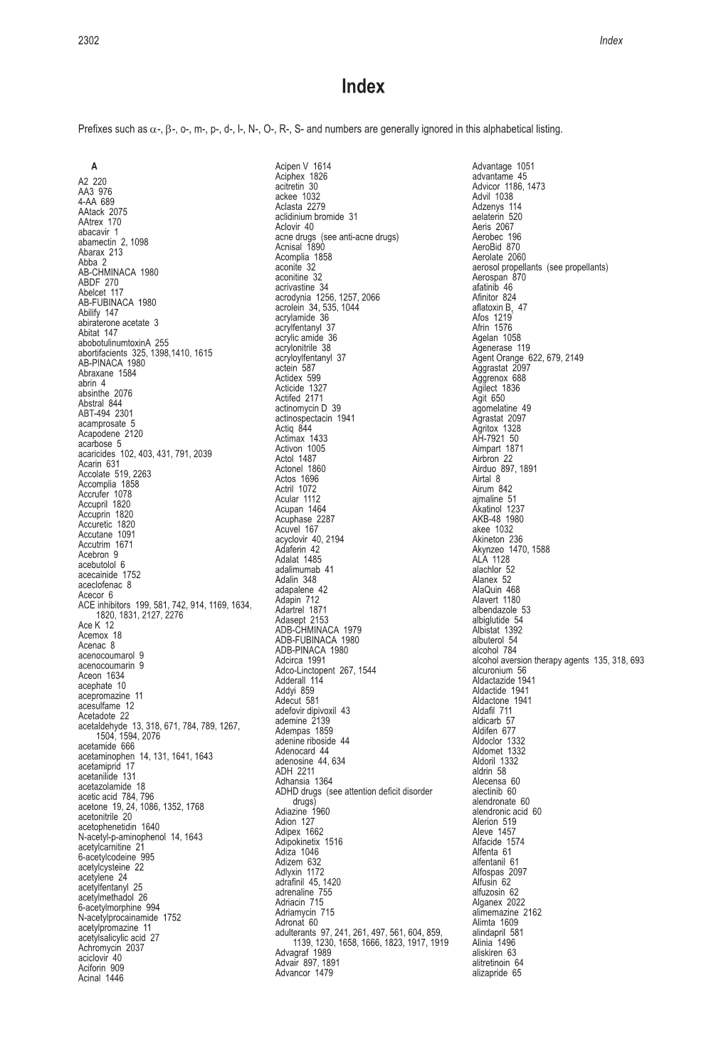 2302 Index Prefixes Such As Α-, Β-, O-, M-, P-, D-, L-, N-, O-, R-, S