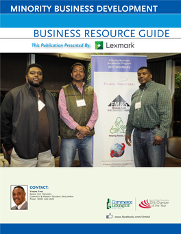 BUSINESS RESOURCE GUIDE This Publication Presented By