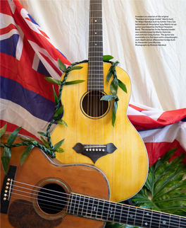 THE FRETBOARD JOURNAL Queen Lili‘Uokalani’S Former Home, Tuning up and Gently Strumming in Preparation for the Night’S Festivities