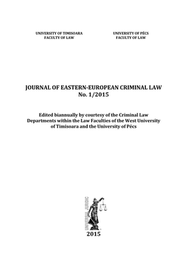 Journal of Eastern-European Criminal