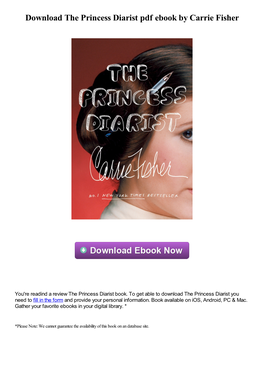Download the Princess Diarist Pdf Ebook by Carrie Fisher