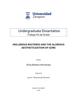 Undergraduate Dissertation Trabajo Fin De Grado