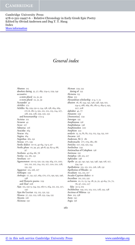 General Index