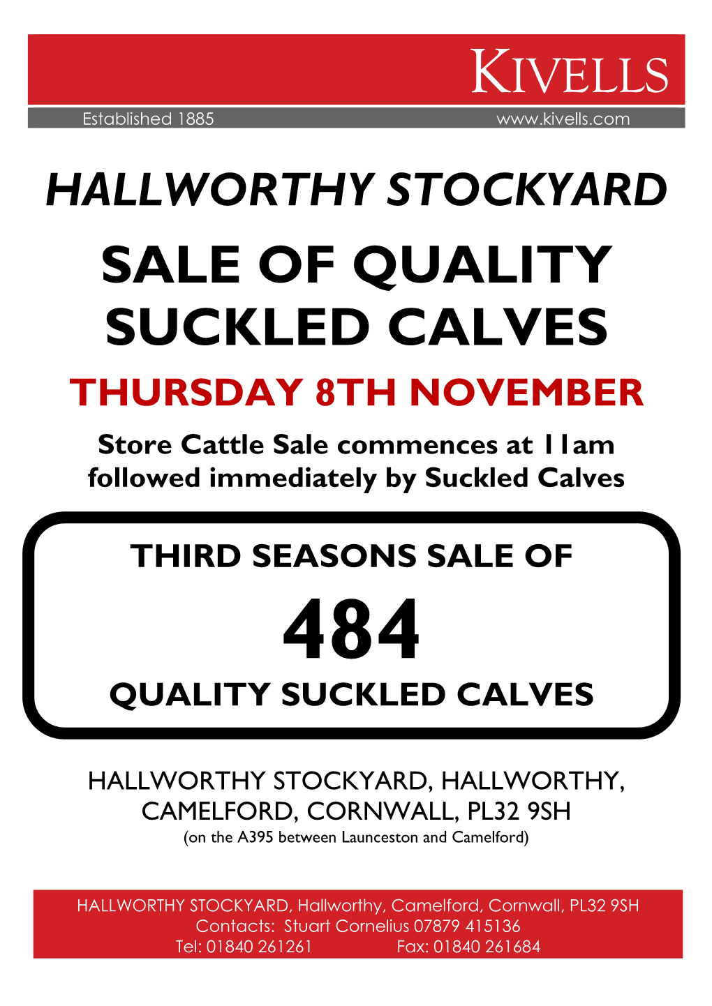 Sale of Quality Suckled Calves