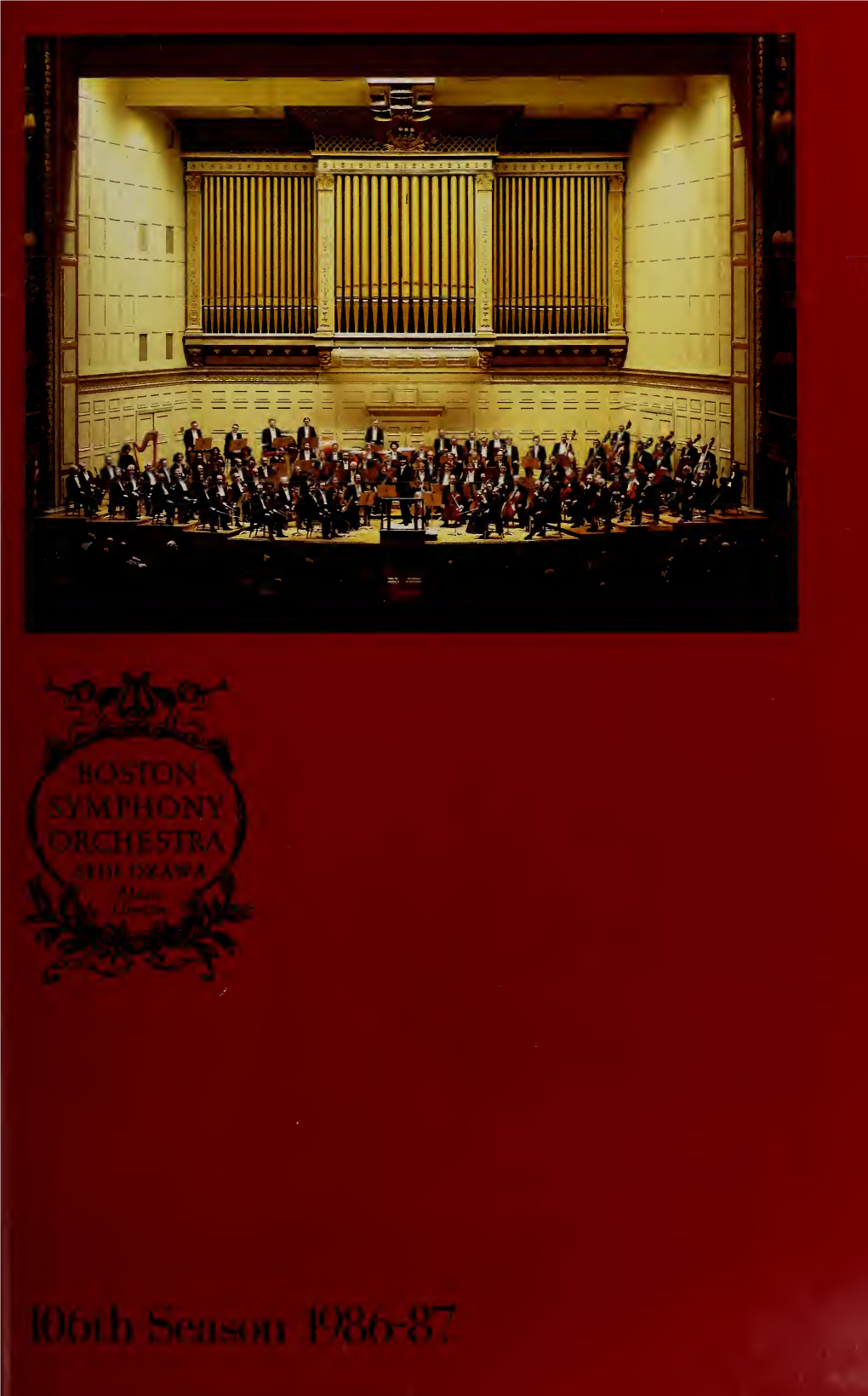 Boston Symphony Orchestra Concert Programs, Season 106,1986