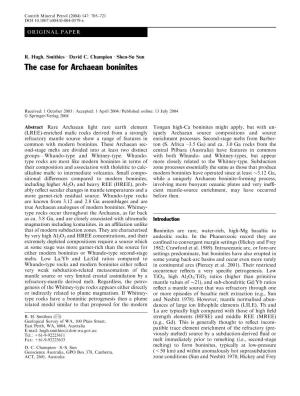 The Case for Archaean Boninites