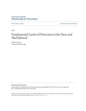 Fundamental Limits of Detection in the Near and Mid Infrared Nathan Lenssen Claremont Mckenna College