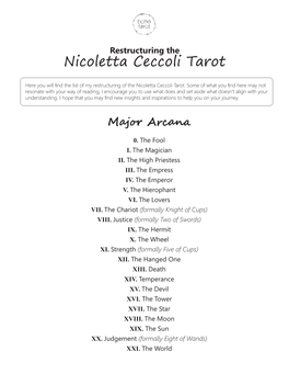 Nicoletta Ceccoli Tarot