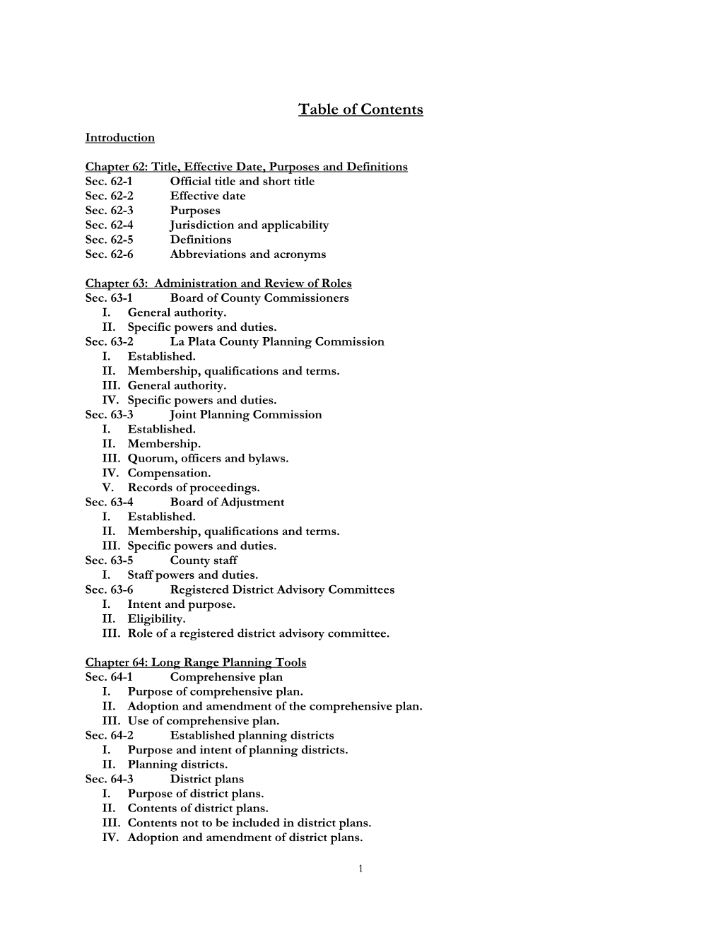 Table of Contents Introduction