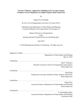 Application of Holding and Crew Interventions to Improve Service Regularity on a High Frequency Rail Transit Line