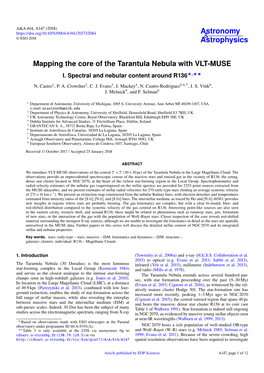 Mapping the Core of the Tarantula Nebula with VLT-MUSE I