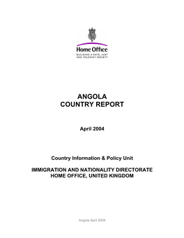 Angola Country Report