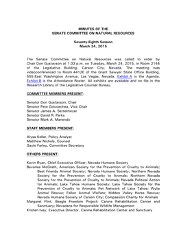 Committee on Natural Resources-March 24, 2015
