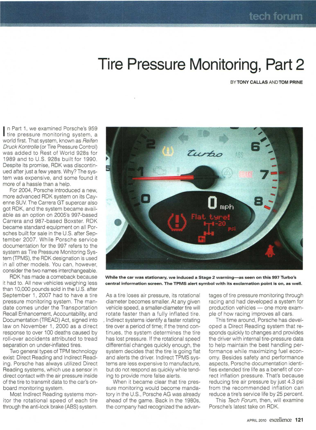 Tire Pressure Monitoring, Part 2