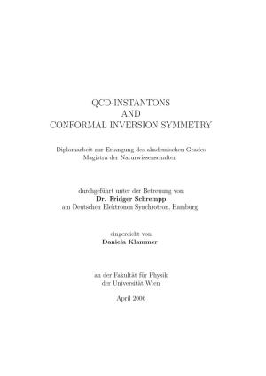 Qcd-Instantons and Conformal Inversion Symmetry