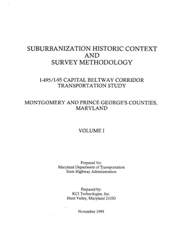 B.3 History of Suburbanization in the Washington, DC Area