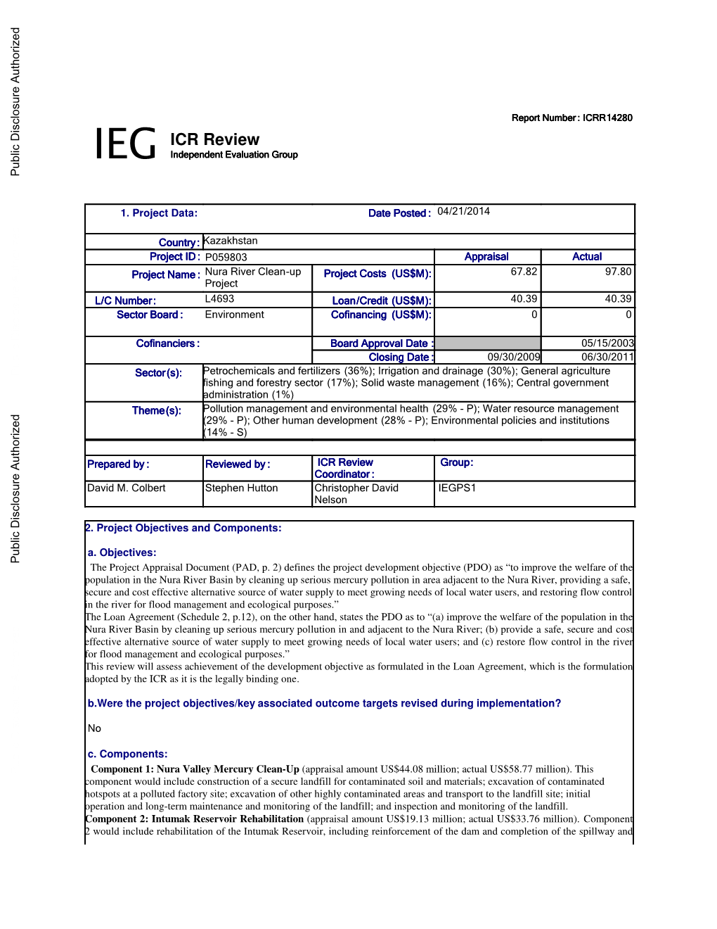 World Bank Document