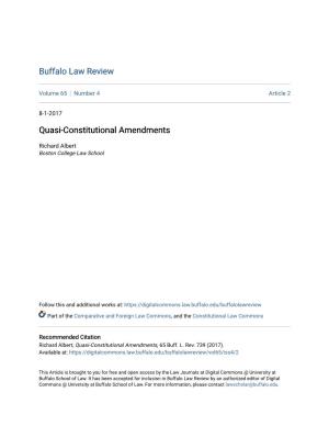 Quasi-Constitutional Amendments