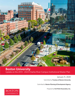 Boston University Update on the 2013 - 2023 Charles River Campus Institutional Master Plan