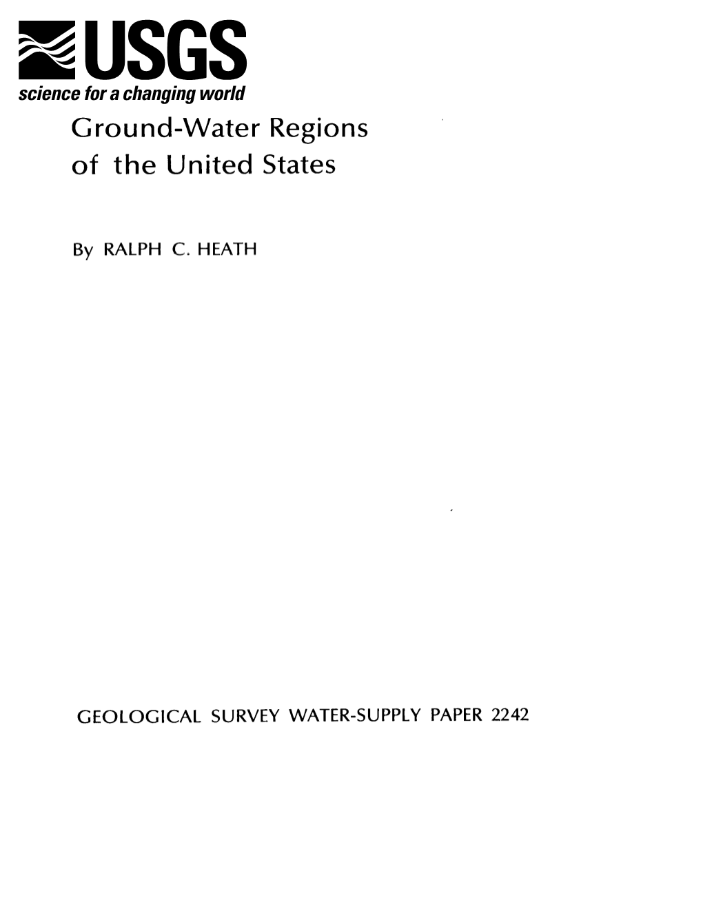 Ground-Water Regions of the United States