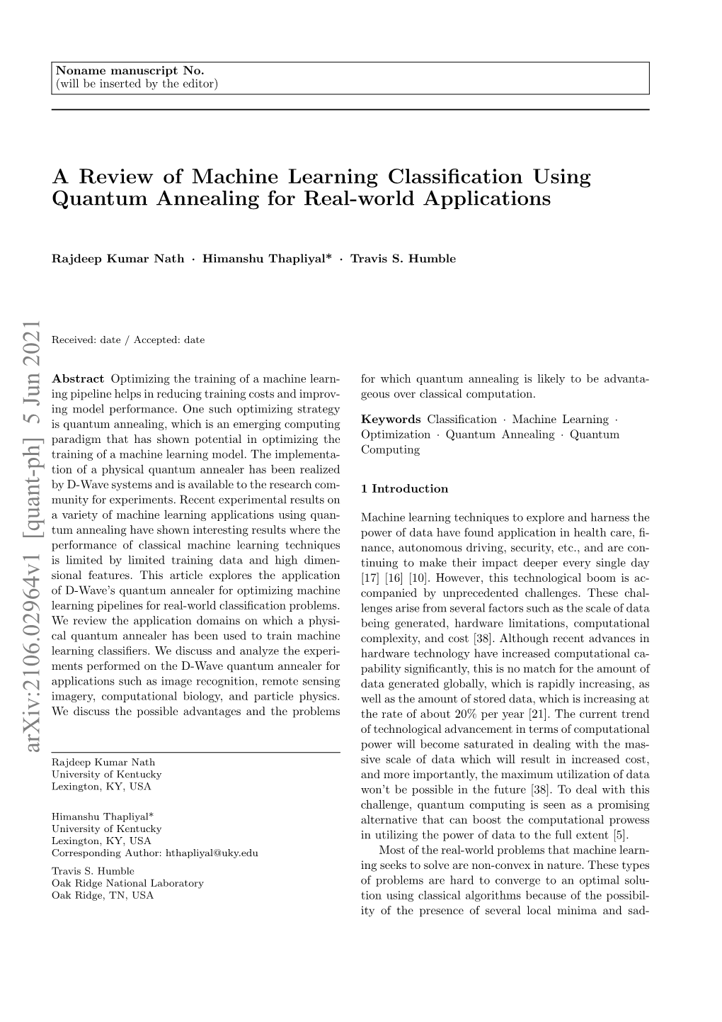 a-review-of-machine-learning-classification-using-quantum-annealing-for