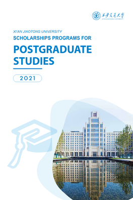 2021 Scholarships Programs for Postgraduate Studies
