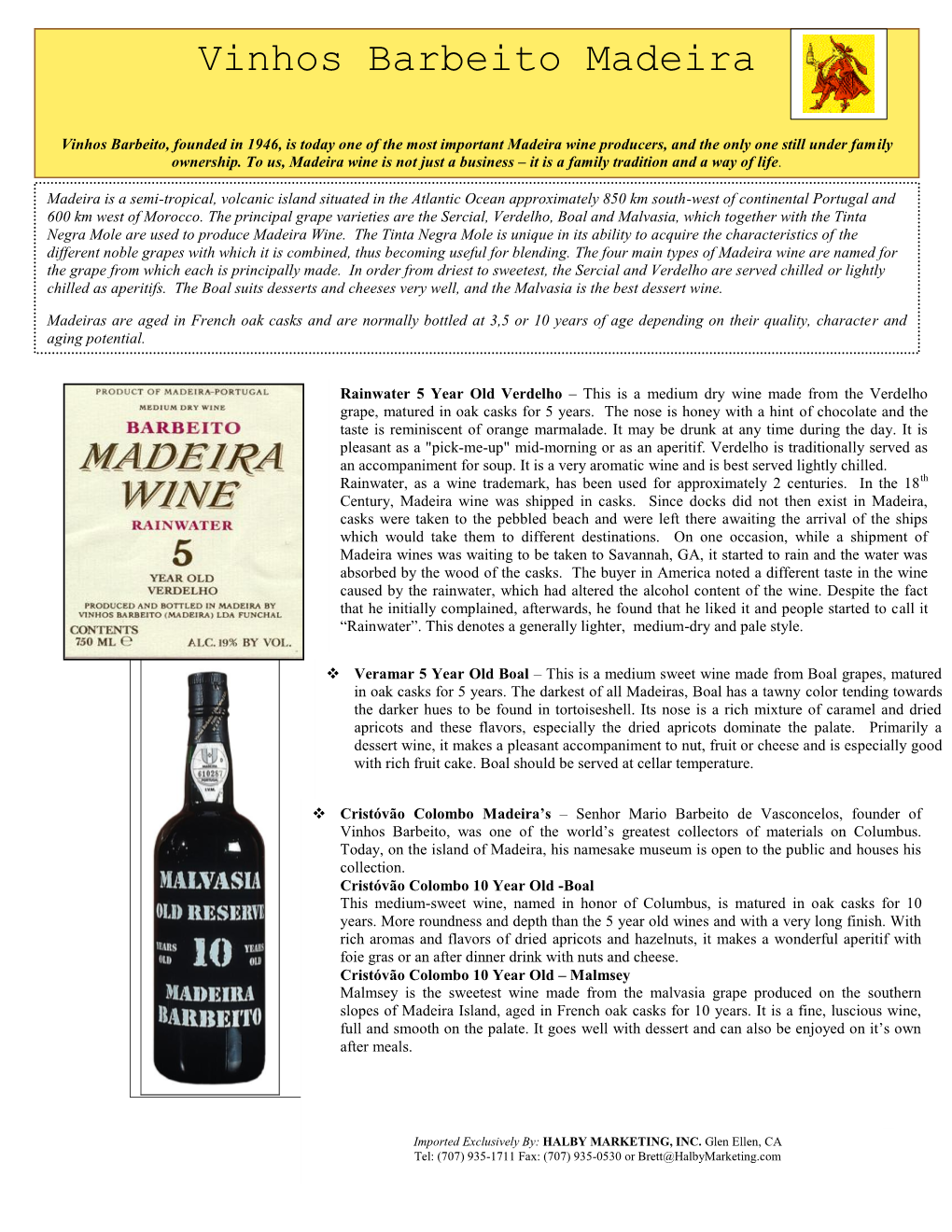 Vinhos Barbeito Madeira