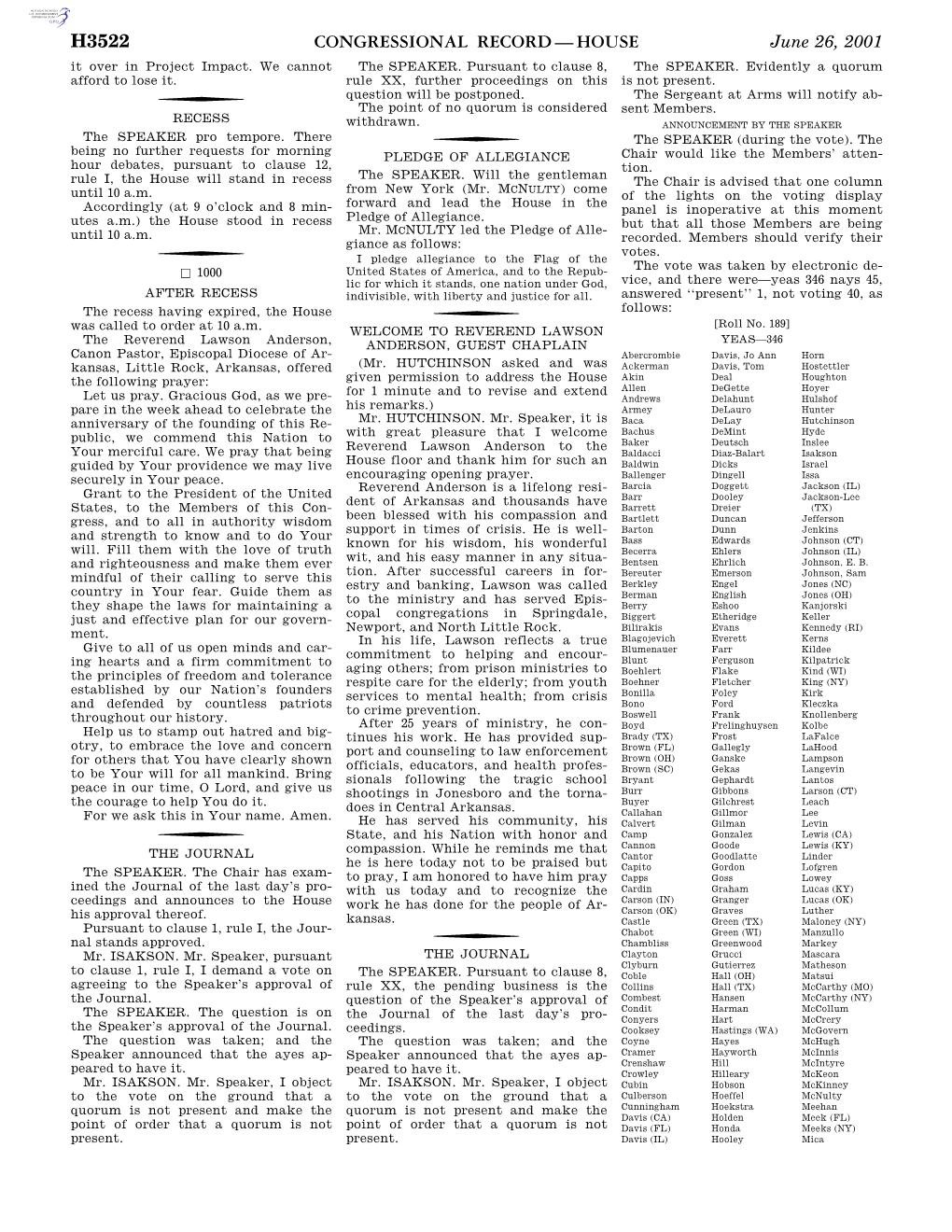 Congressional Record—House H3522