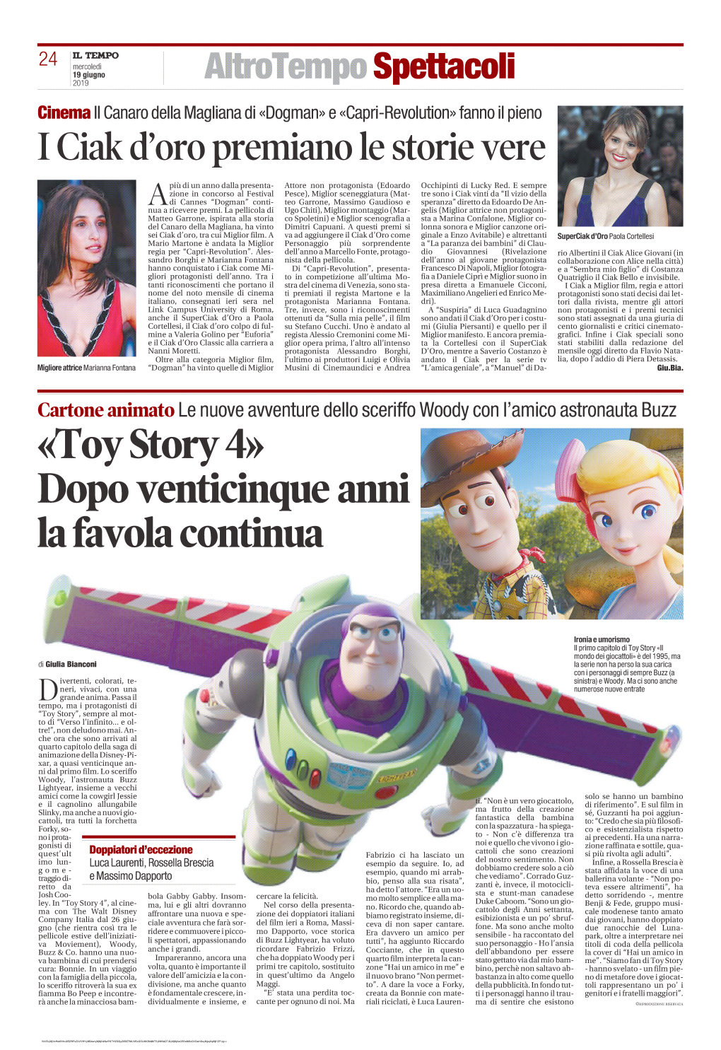 Toy Story 4» Dopo Venticinque Anni La Favola Continua