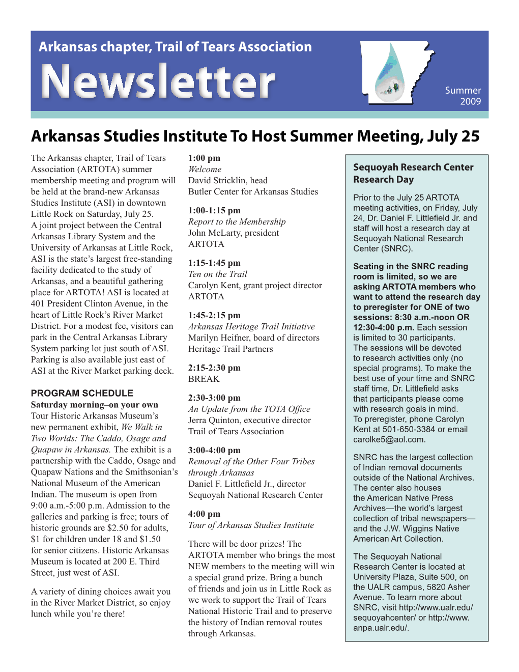 Newsletter 2009