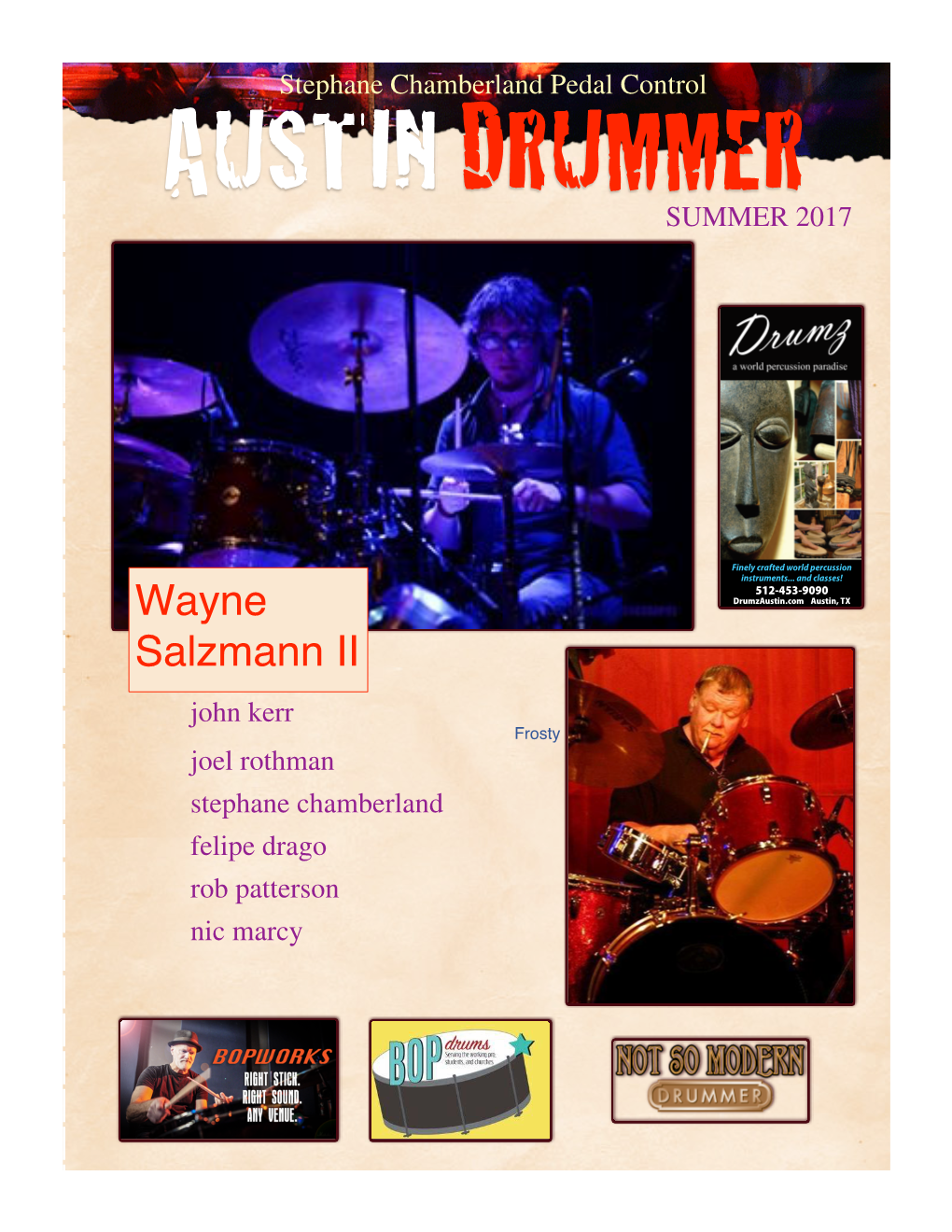 Wayne Salzmann II Educator, Studio Drummer, and Eric Johnson Backbeat