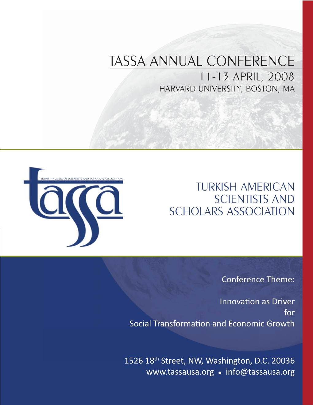 TASSA 08 Program Final No Abstracts.Indd