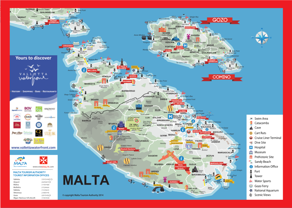 MTA-Malta Map A4(Waterfront)