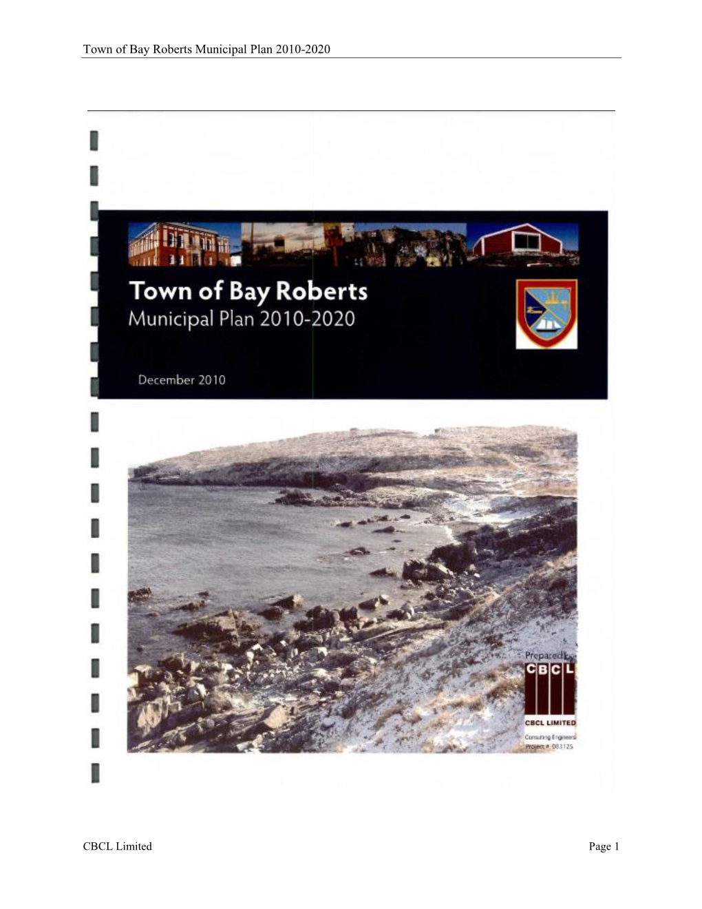 Town of Bay Roberts Municipal Plan 2010-2020