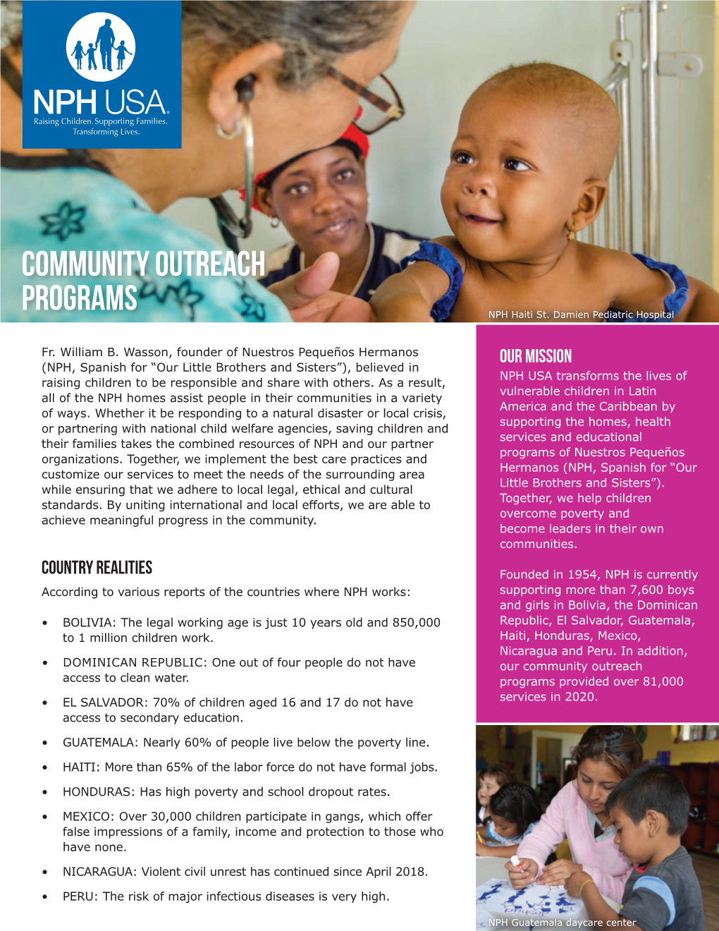Community Outreach Programs NPH Haiti St