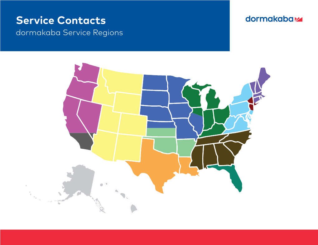 Service Contacts Dormakaba Service Regions Service Contacts Dormakaba Service Regions