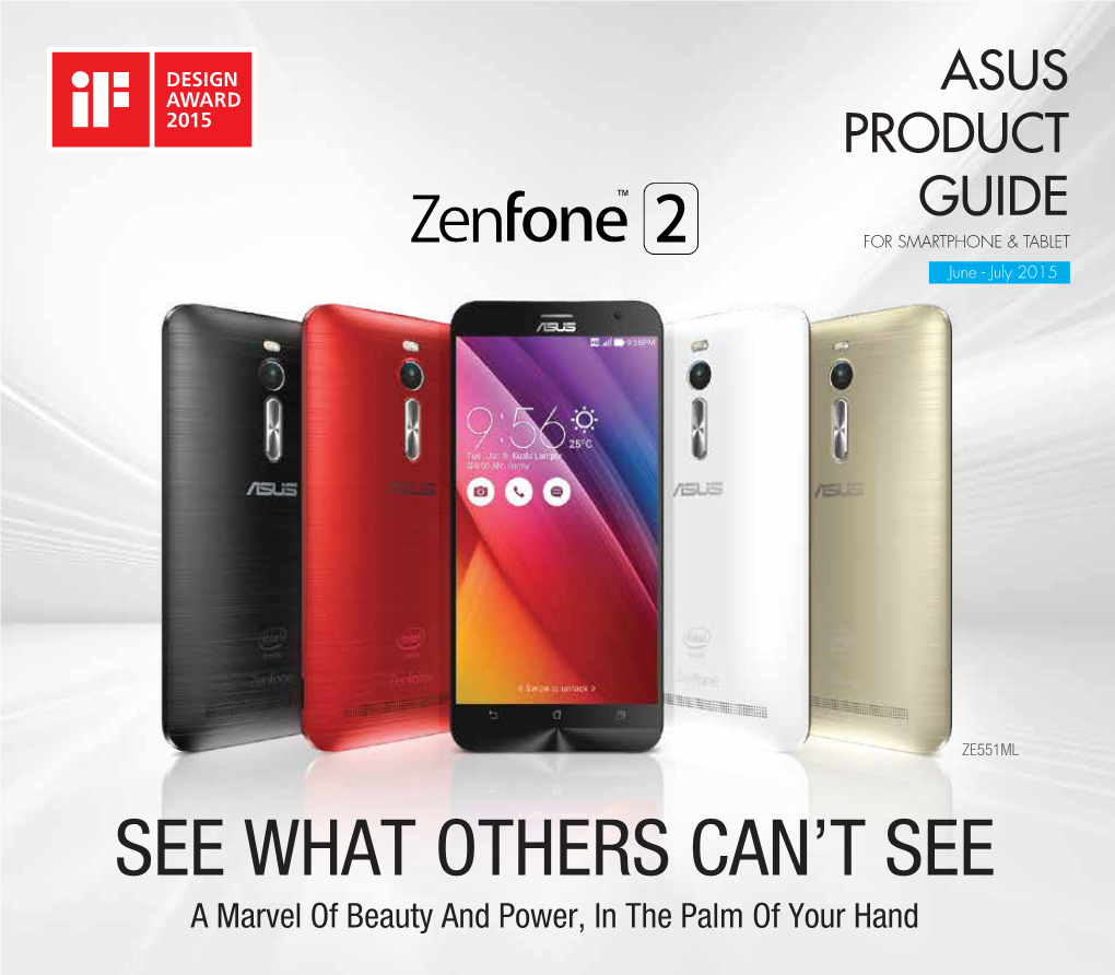 ASUS PRODUCT GUIDE for SMARTPHONE & TABLET June - July 2015
