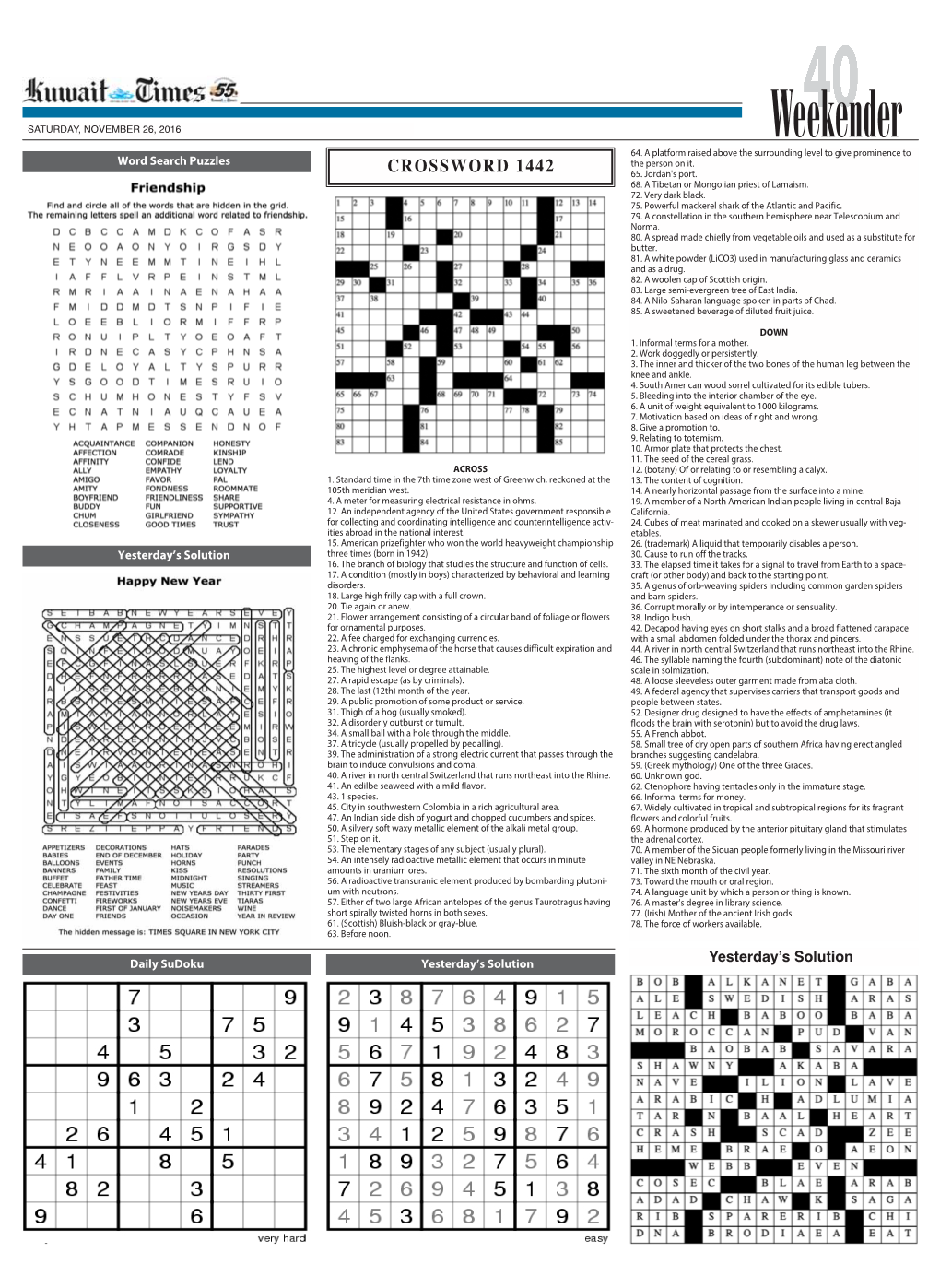 Crossword 1442 65