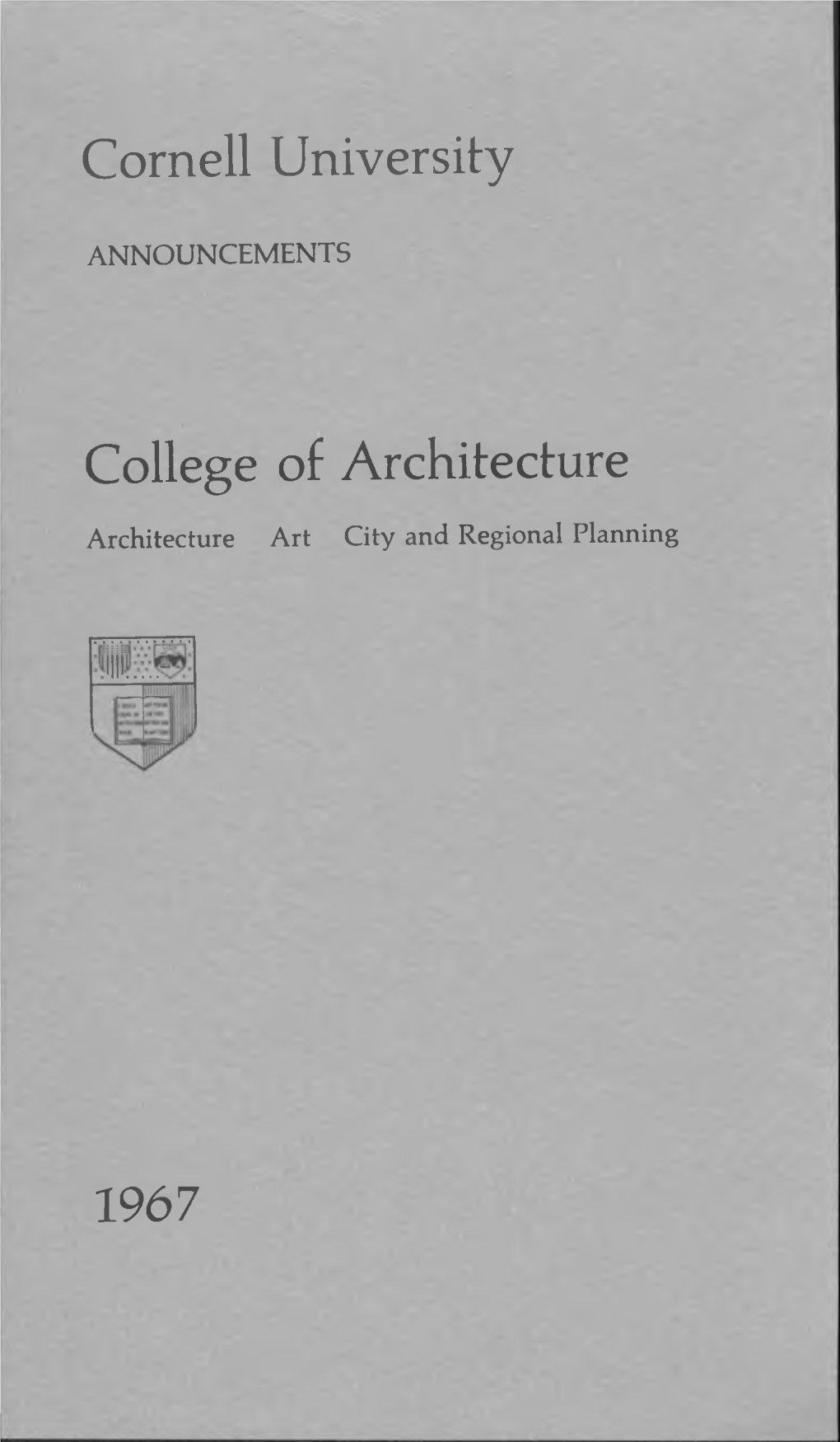 Cornell University College of Architecture