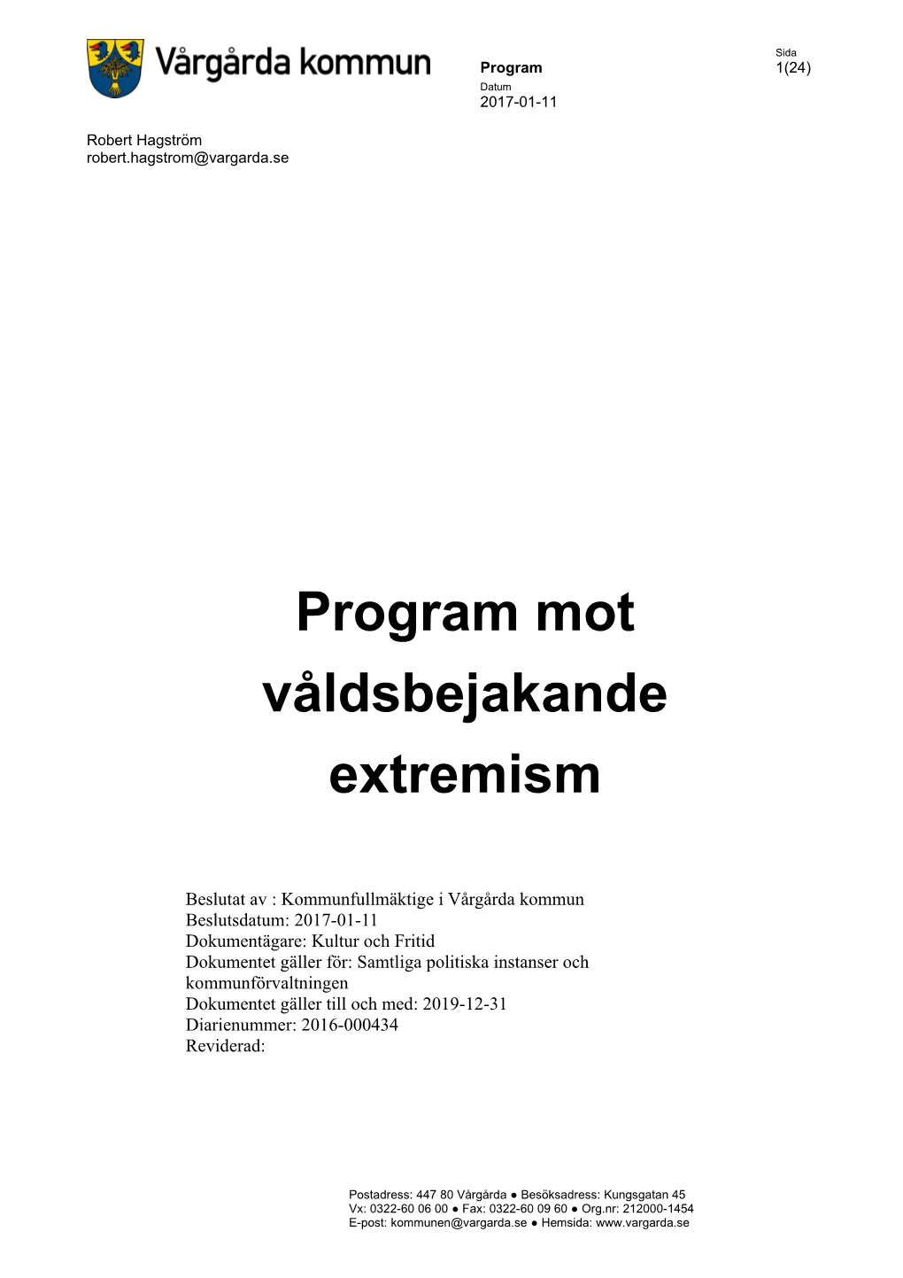 Program Mot Våldsbejakande Extremism