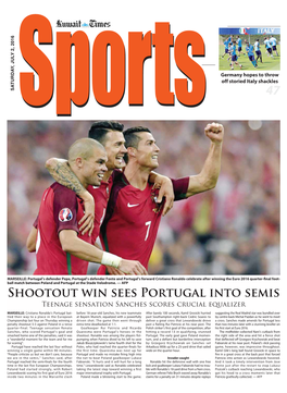 Shootout Win Sees Portugal Into Semis Teenage Sensation Sanches Scores Crucial Equalizer