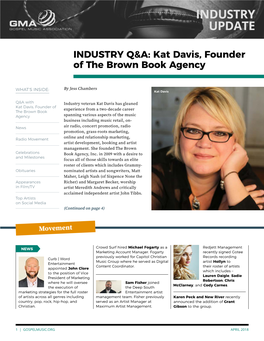 INDUSTRY Q&A: Kat Davis, Founder of the Brown Book Agency
