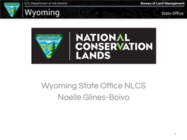 BLM WY NLCS Overview