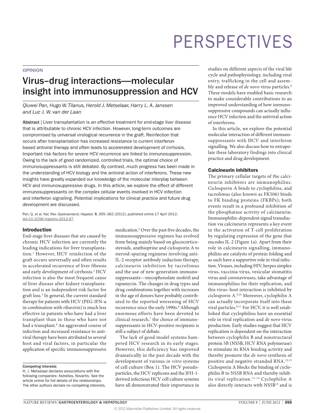 Virus–Drug Interactions—Molecular Insight Into Immunosuppression