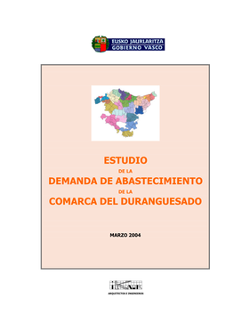 Estudio Demanda De Abastecimiento Comarca