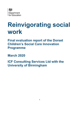 Reinvigorating Social Work